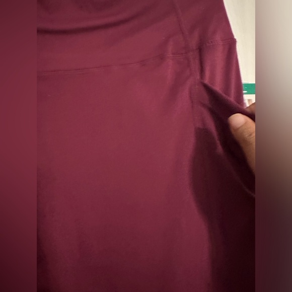 Crop Leggings Burgundy active wear - Picture 3 of 6